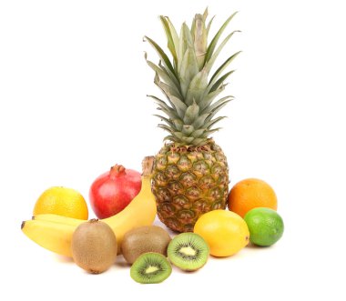 pineaplle, limon, kivi, muz, Hindistan cevizi, turuncu.