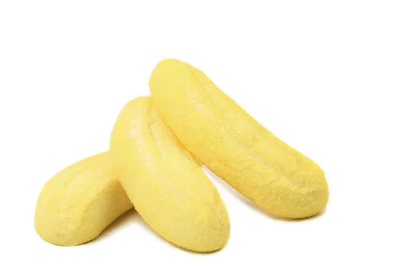 Marshmallow in form of a banana. — Stock Photo, Image