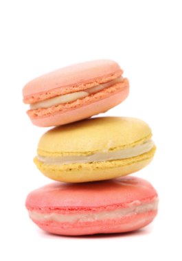 macaron kek yığını.