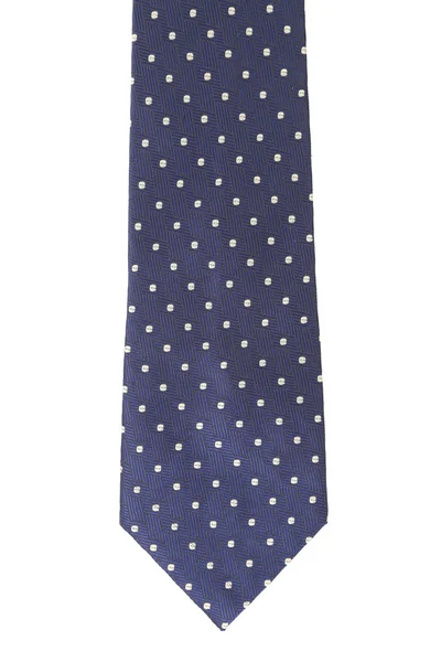 Blue tie with white speck. — Stock Photo, Image