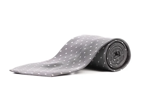 Corbata gris con mota blanca . —  Fotos de Stock