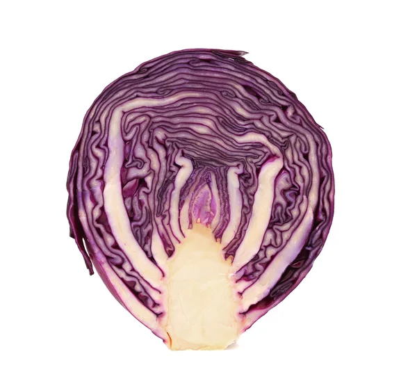 Potongan kubis ungu yang dibudidayakan . — Stok Foto