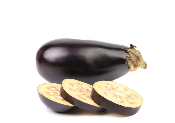 Slices of eggplant or aubergine vegetable — Stock Photo, Image