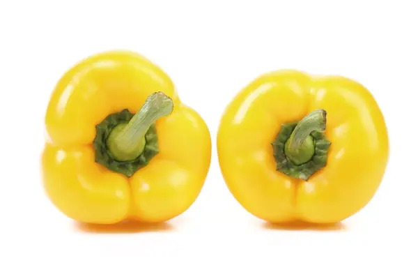 Yellow peppers isolated. — Stock Photo, Image