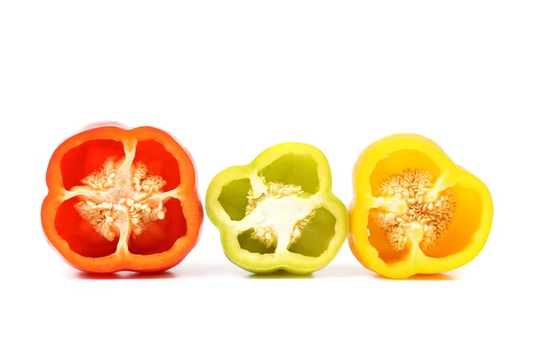 Three half of bell pepper — Stock Photo, Image