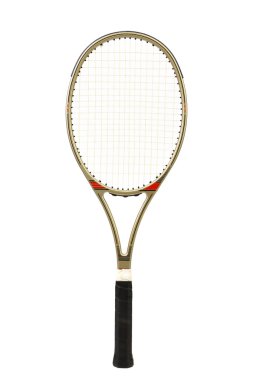 Gray tennis racket clipart
