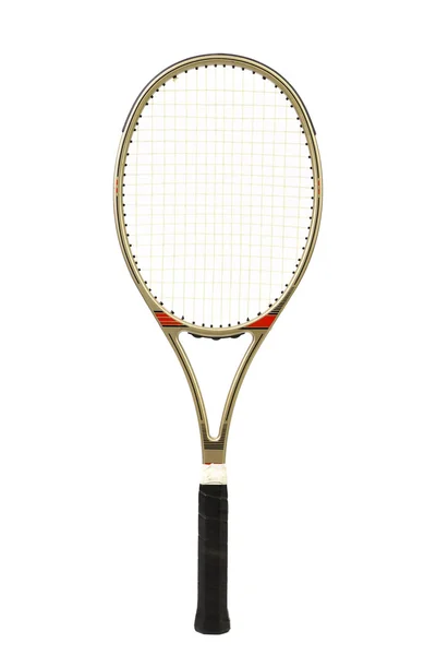 Gray tennis racket — Stock Photo, Image