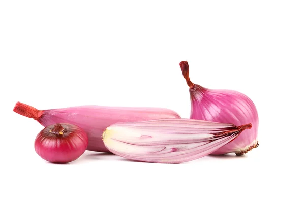 Organic red onions and slice — Stock Photo, Image