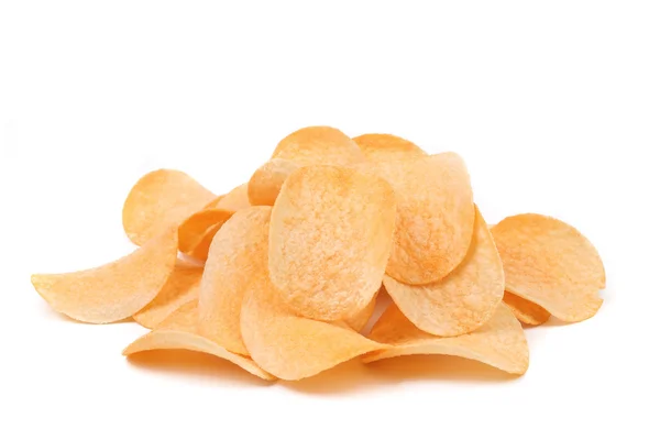 Garść chipsów ziemniaczanych. — Zdjęcie stockowe