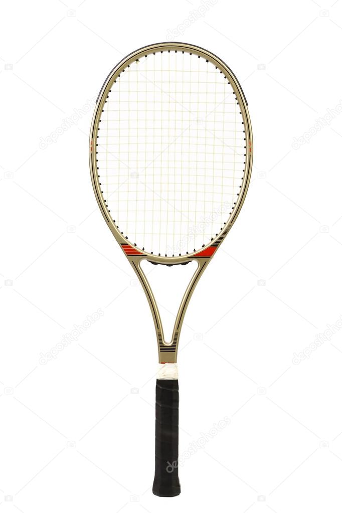 Gray tennis racket
