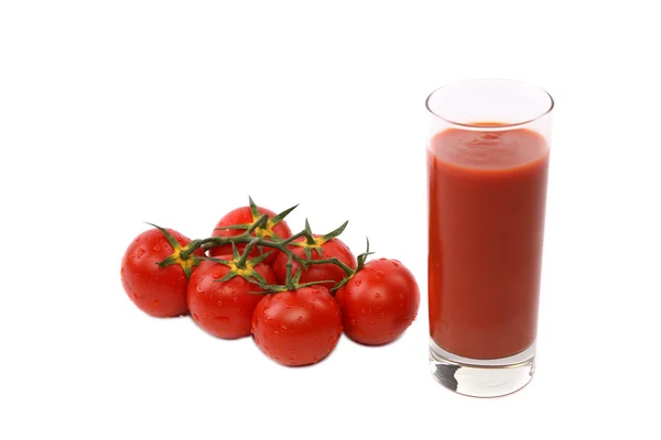 Tomaten und Saft. — Stockfoto