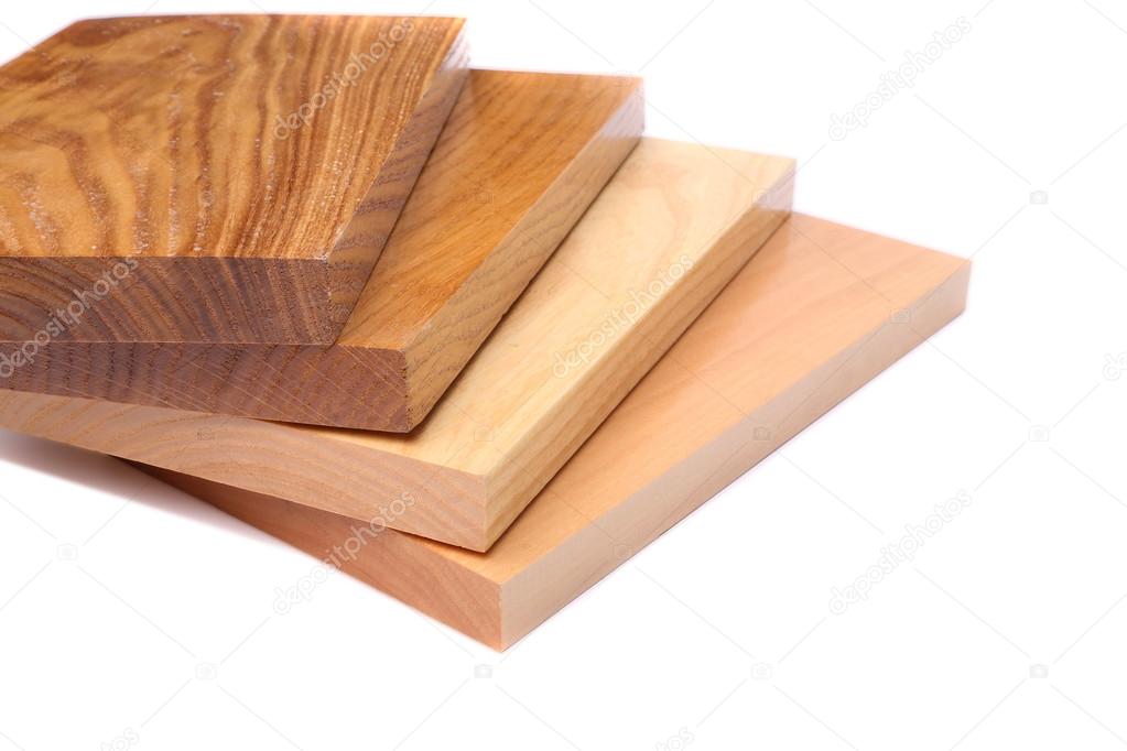 Four boards (acacia, oak, elm, lime)