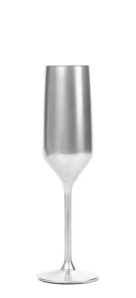 Silberchampagner-Glas. — Stockfoto