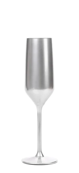 Verre champagne argent . — Photo