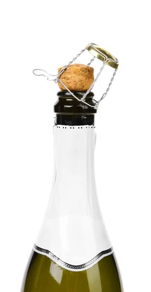 Egy üveg champange megnyitása — Stock Fotó