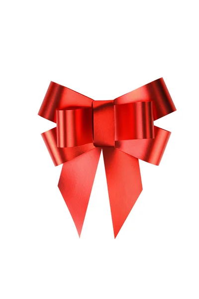 Red bow isolated on white background — Stock Photo, Image