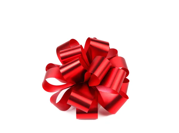 Red bow isolated on white background — Stock Photo, Image