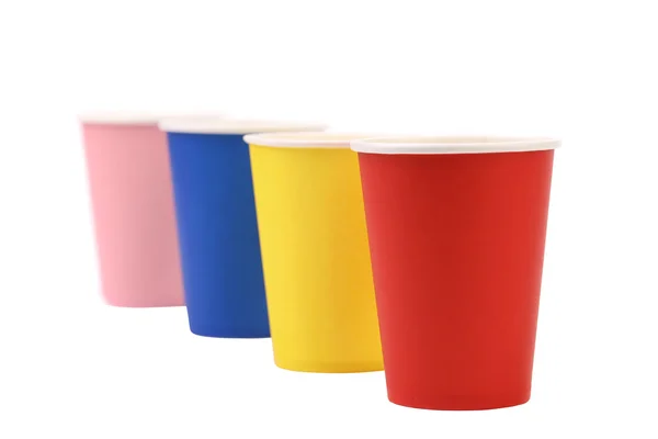 Colorful paper coffee cup. — Stock Photo, Image