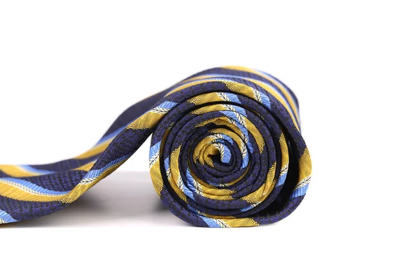 Rolled up stripy necktie — Stock Photo, Image