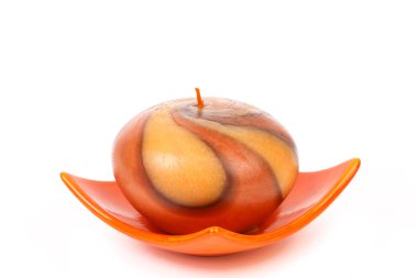 Dekoratif renkli mum.