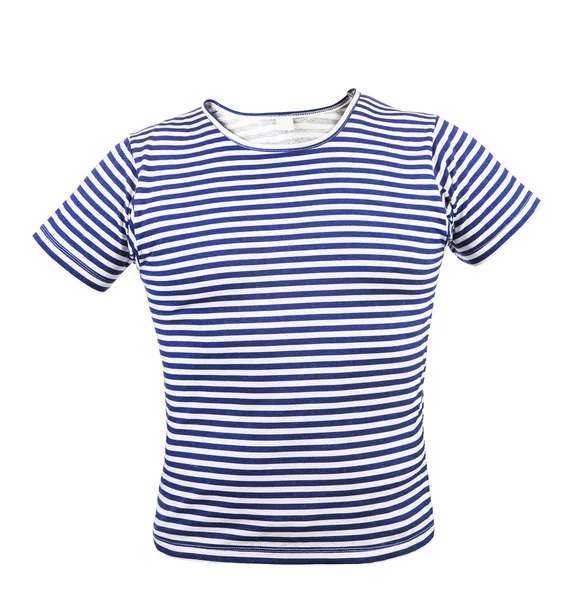 Striped vest T-shirt. Front. — Stock Photo, Image