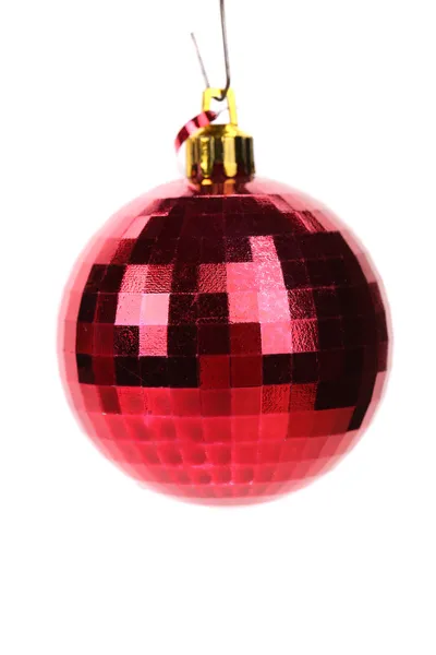 Red christmas bauble — Stock Photo, Image