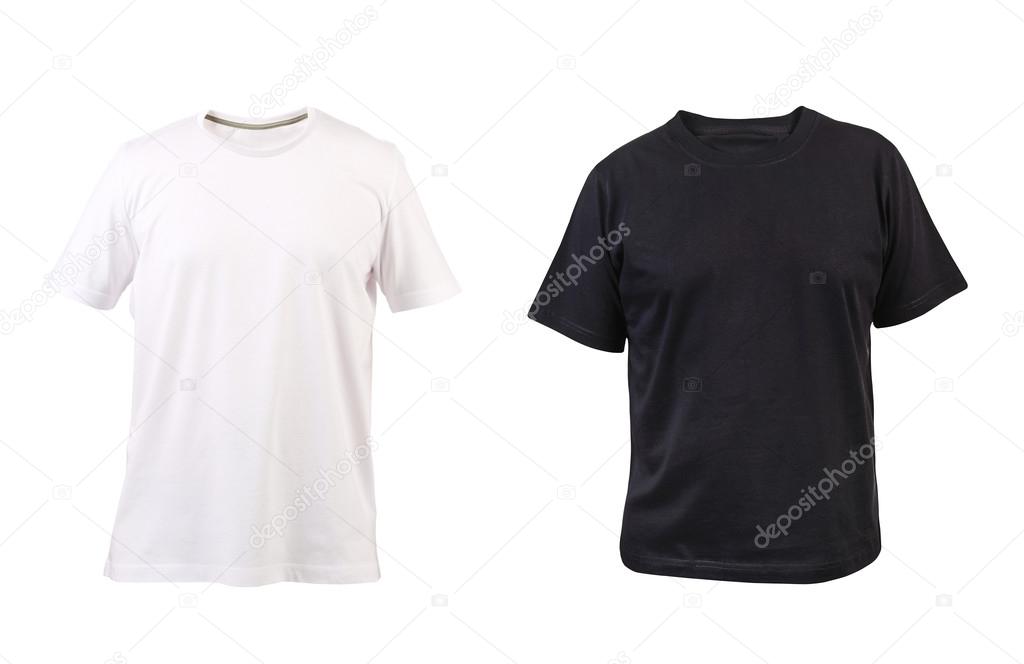 Black and white man T-shirt.