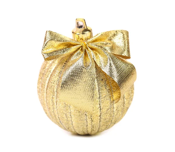 Golden ball for the Christmas tree. — Stock Photo, Image