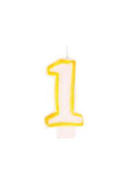 bir rakamlar şeklinde mum.