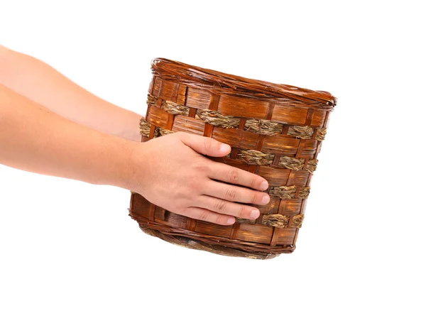 Splot starodawny wiklinowy koszyk — Zdjęcie stockowe