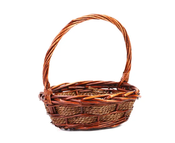 Vintage weave wicker basket — Stock Photo, Image