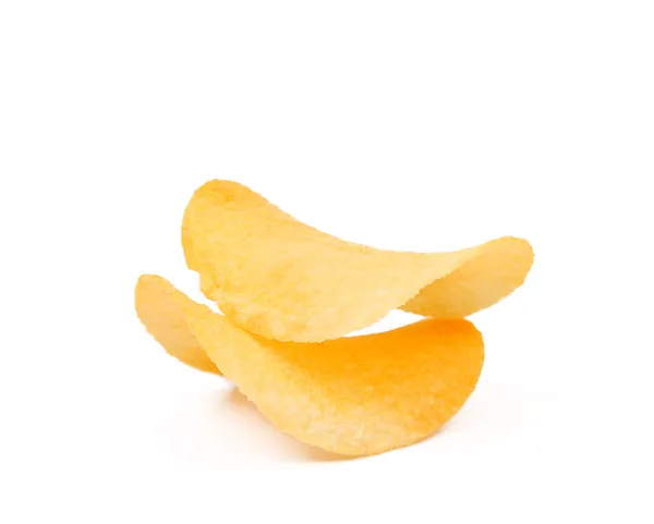 Två potatischips — Stockfoto