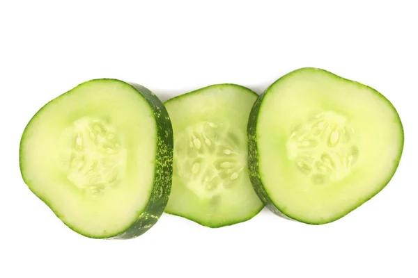 Slices of fresh cucumber. — Stock Photo, Image