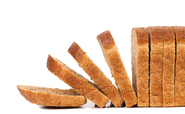 dilimlenmiş kahverengi ekmek.