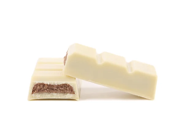 Białej czekolady z nadzieniem — Zdjęcie stockowe