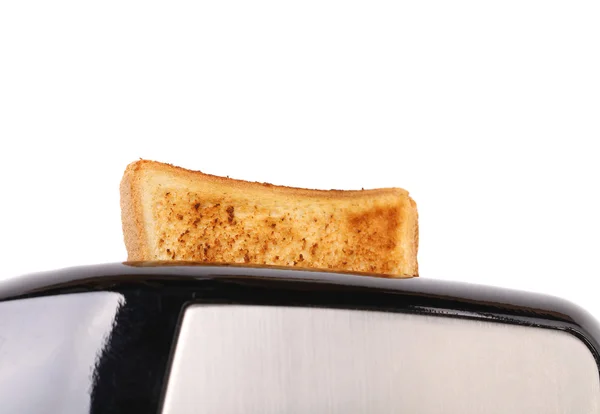 Un semplice toast bianco che salta fuori da un tostapane — Foto Stock