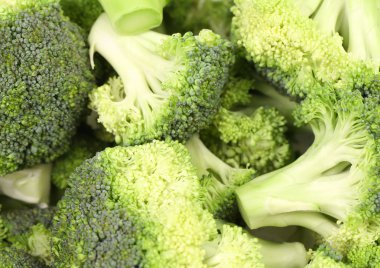 brokoli bir yığın çiftlik stand.