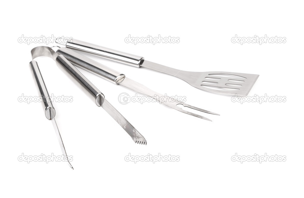 Set of BBQ tools.