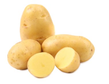 patates ve splited yumru.
