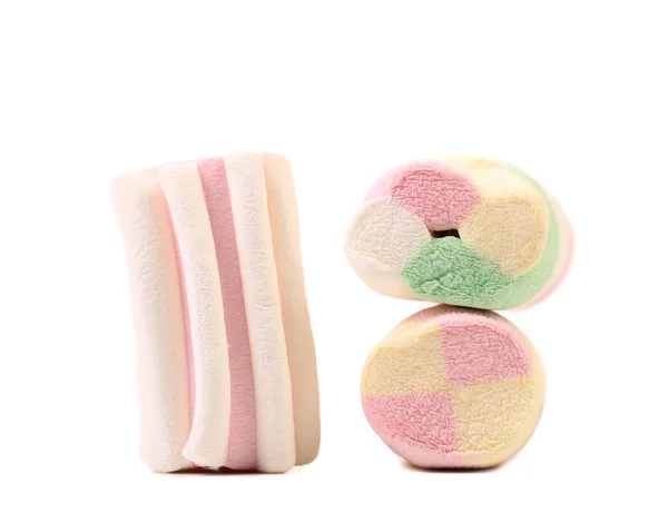 Kleurrijke marshmallows. — Stockfoto