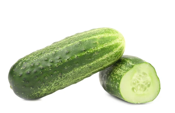 One and a half cucumber. — Stock Photo, Image