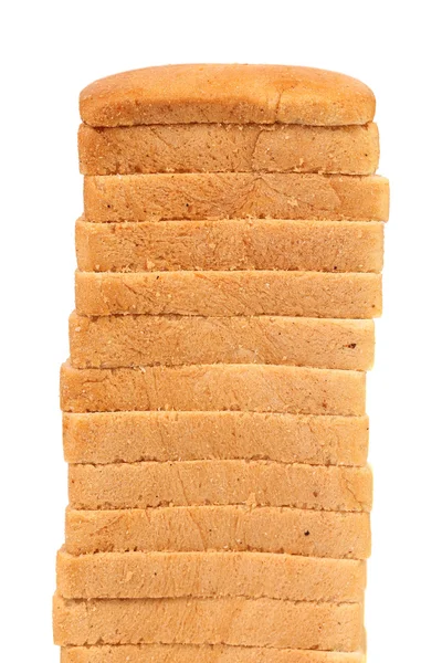 Stack van wit brood. Toast. — Stockfoto