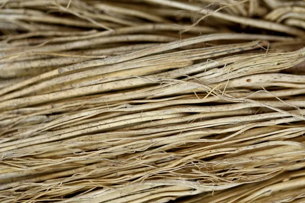 Close-up detail van de textuur van een bezem. — Stockfoto