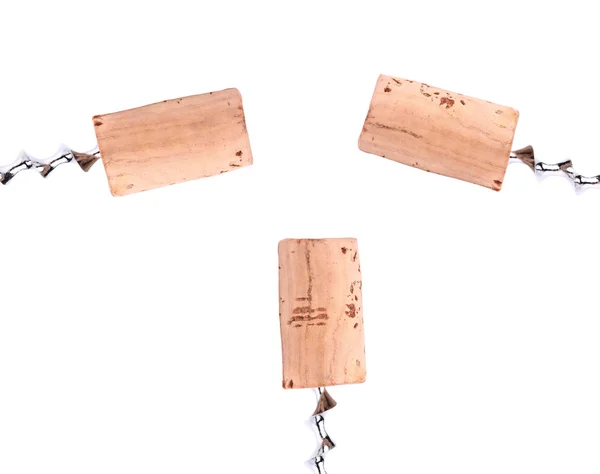 Collage of corks and corkscrews. — Stock Photo, Image