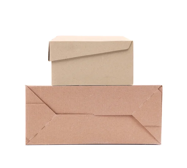 Twee kartonnen doosjes. — Stockfoto