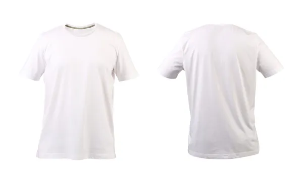 White t-shirt. Front and back. — Stock Photo, Image