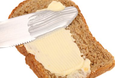tereyağı ekmek bıçağı smear.
