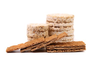 tam tahıllı ekmek gevrek ve kahvaltılık pirinç snack.