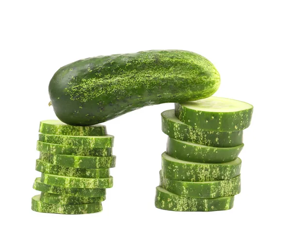 Gate of chopped cucumber. — Stock Photo, Image