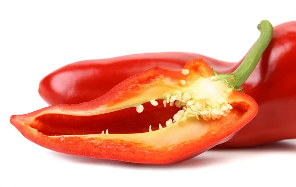 Red pepper isolated on white background — Stock Photo, Image